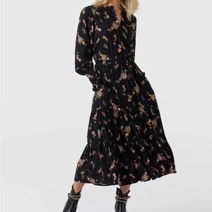Saint and Sofia Olivia Zip up Dress- Highland Paisley